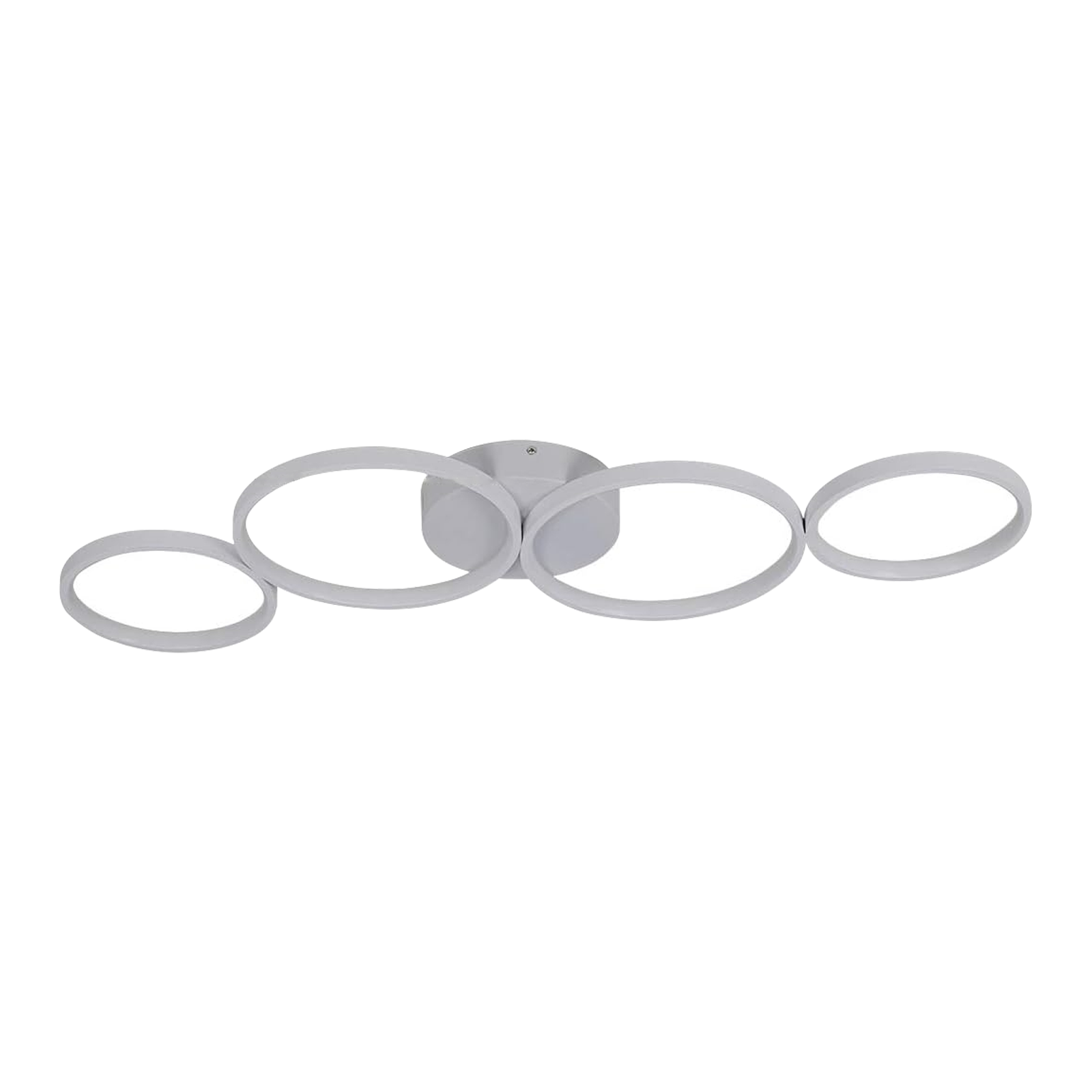 NETTLIFE himmennettävä LED-kattovalaisin, 55W moderniValkoinen pyöreä, rengasKaukosäätimellä, 88cm makuuhuoneeseen, olohuoneeseen