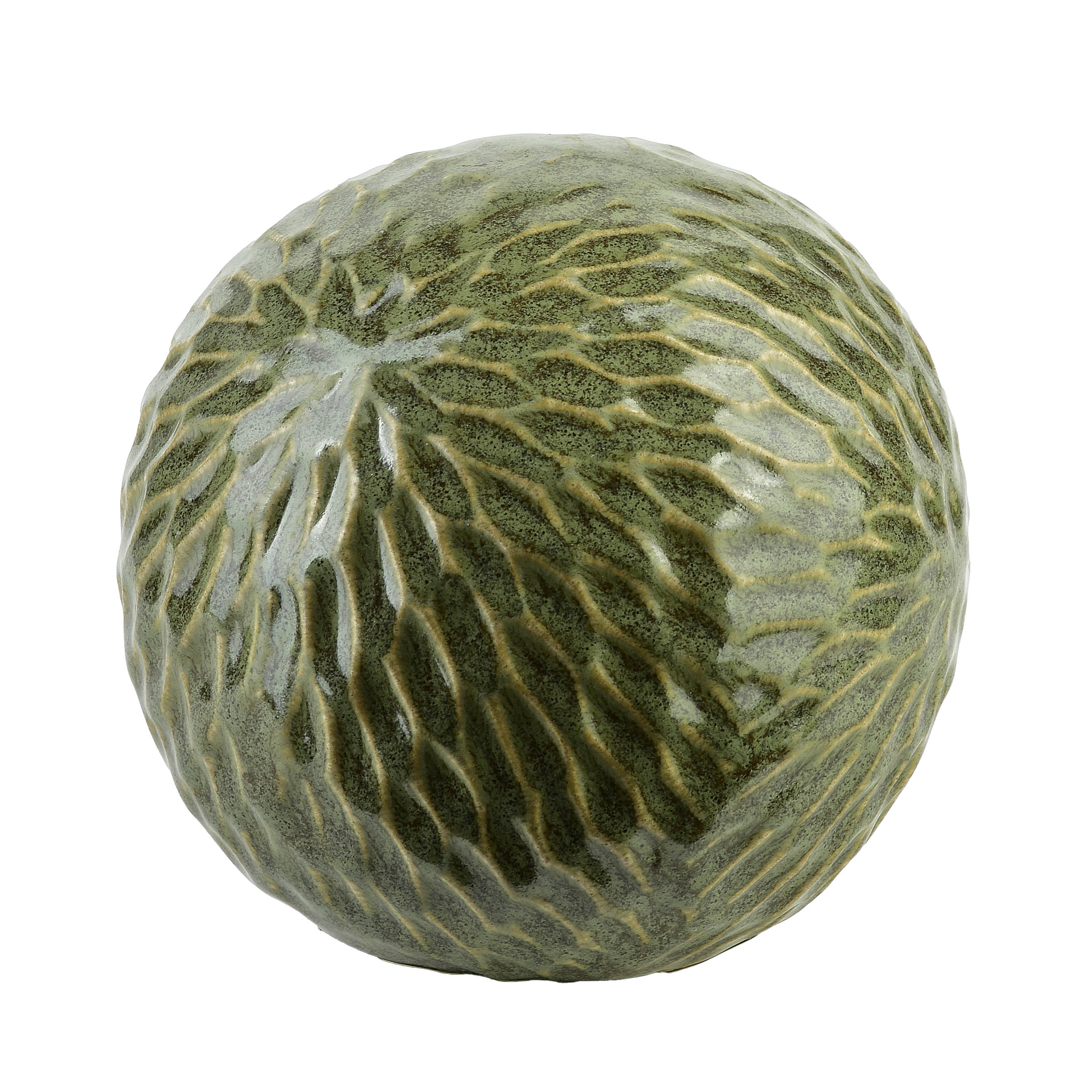 Koristepallo keramiikka Mondex Saggio Pattern 10 cm vihreä 1 kpl