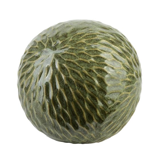 Koristepallo keramiikka Mondex Saggio Pattern 10 cm vihreä 1 kpl