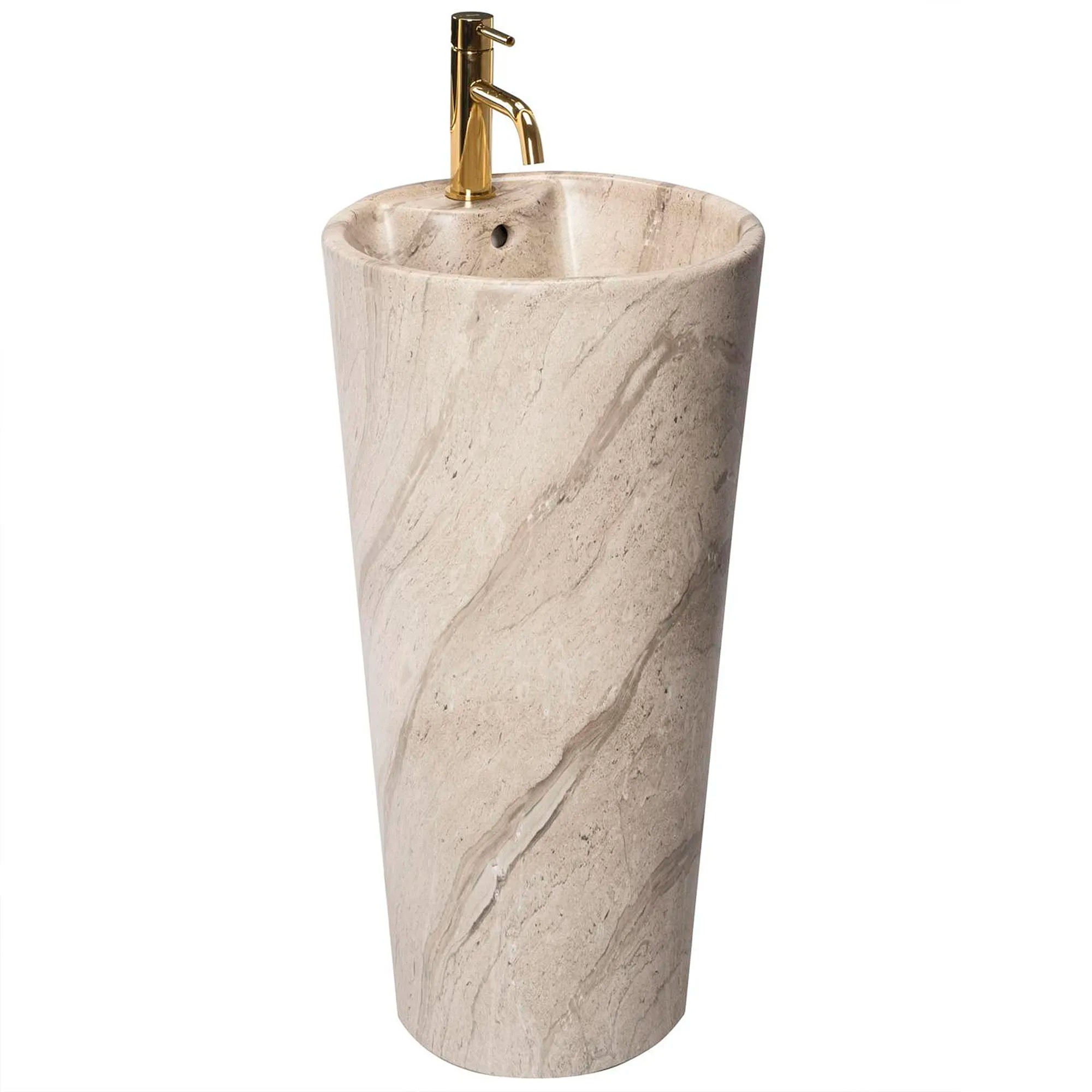 REA vapaasti seisova pesuallas BLANKA NATURAL MATT , Beige, 40x40x85cm