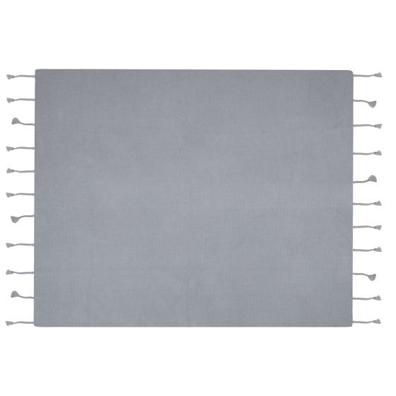 Torkkupeitto NAZILLI Puuvilla 125 x 150 cm Vaaleanharmaa