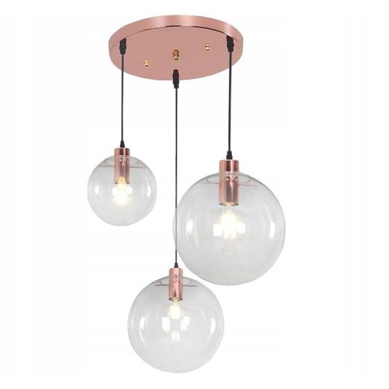 TOOLIGHT riippuva kattovalaisin APP038-3CP LASSI SET ruusukulta, 80x30x30cm