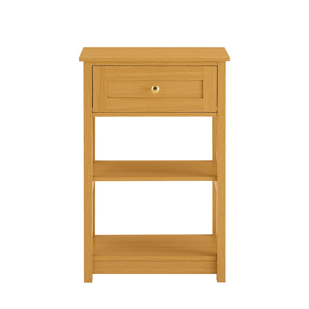 SoBuy Yöpöytä Sohvapöytä Sivupöytä Lipasto puukuitulevystä moderni FBT46-N