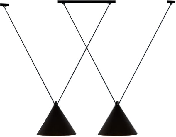 TOOLIGHT riippuva kattovalaisin APP548-2CP musta, 25, 5x25, 5x115cm