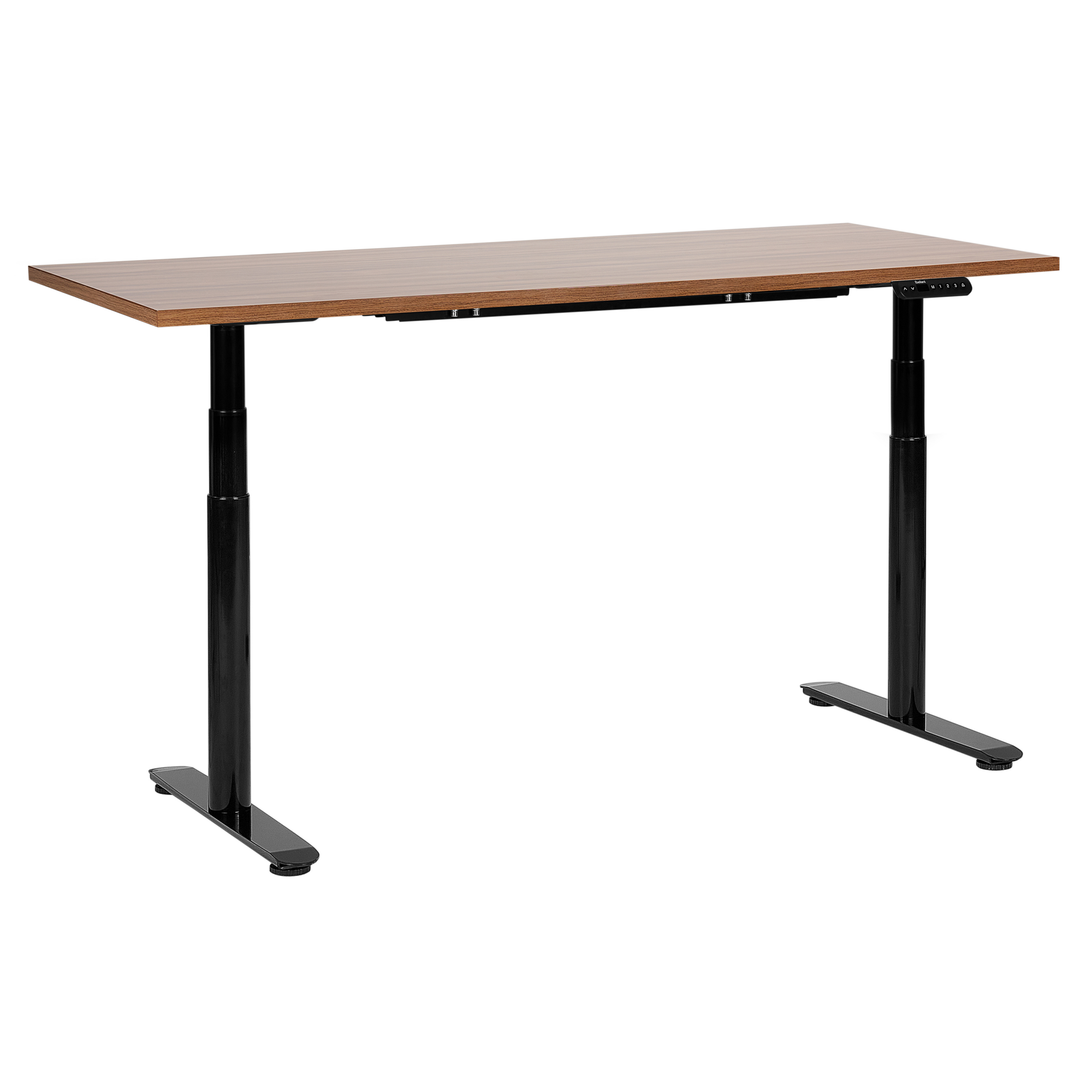 Työpöytä sähkösäädettävä DESTINAS 160 cm 72 cm Ruskea/musta