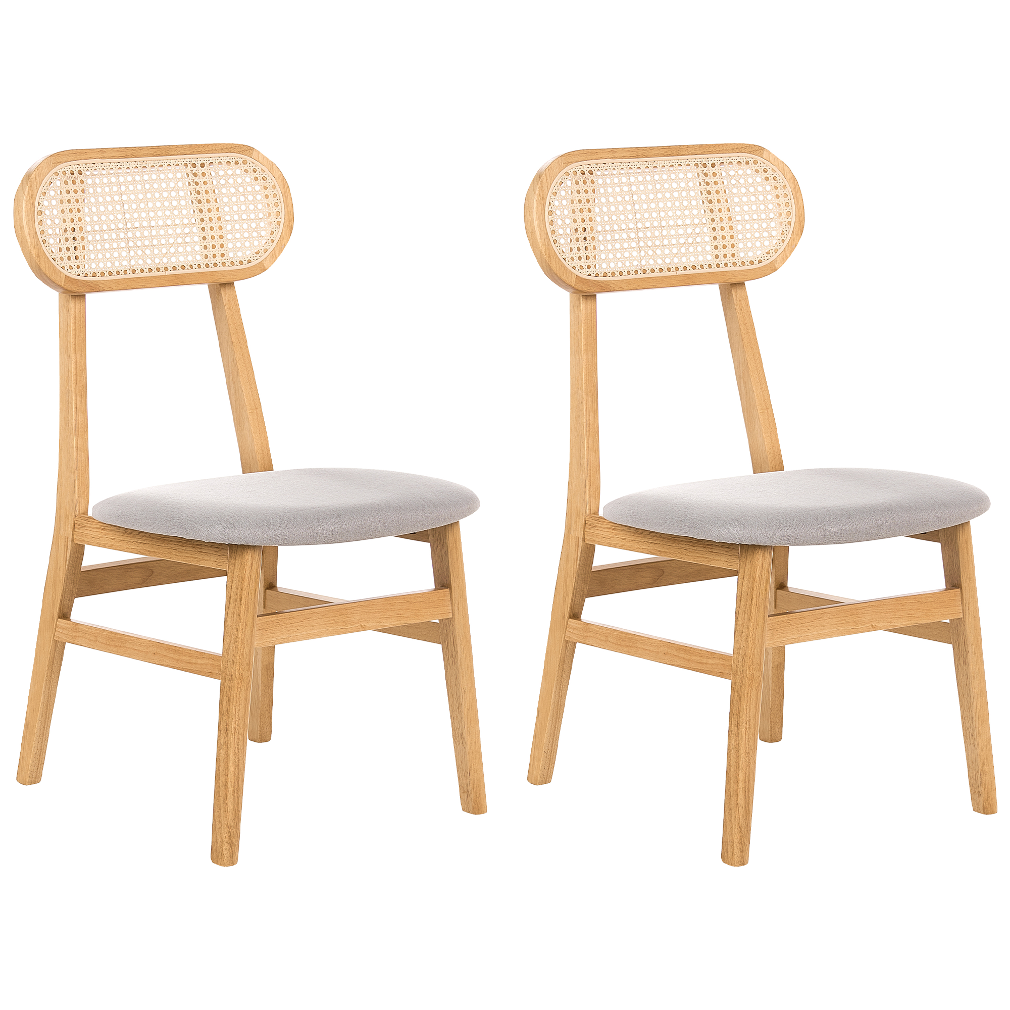 Ruokatuolisetti 2 kpl FALLON Vaaleanruskea