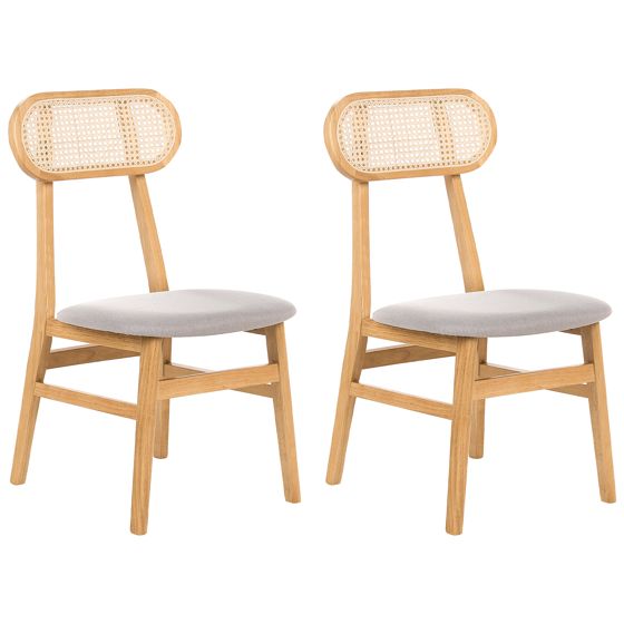 Ruokatuolisetti 2 kpl FALLON Vaaleanruskea