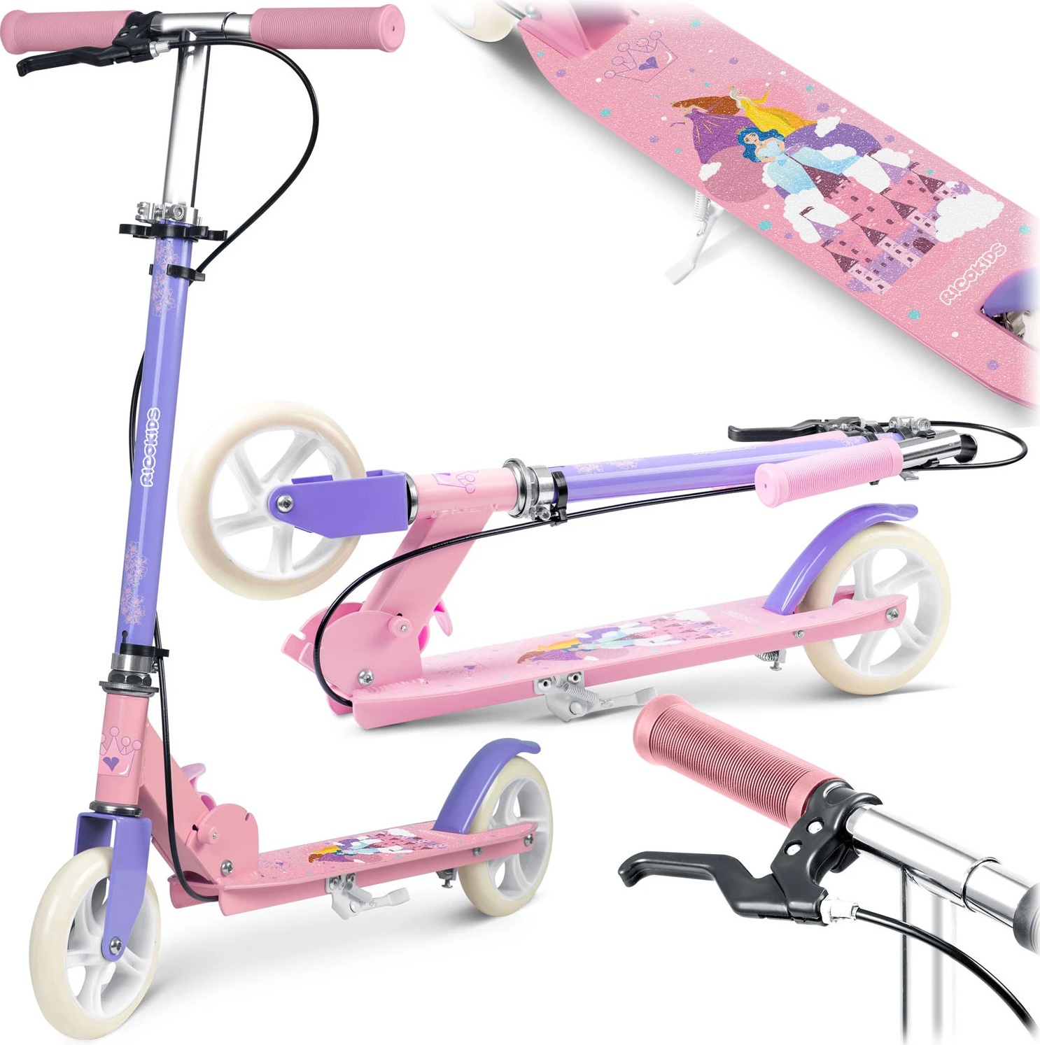 Ricokids Kodi Princess lasten potkulauta 765605 Vaaleanpunainen (5903890619725)