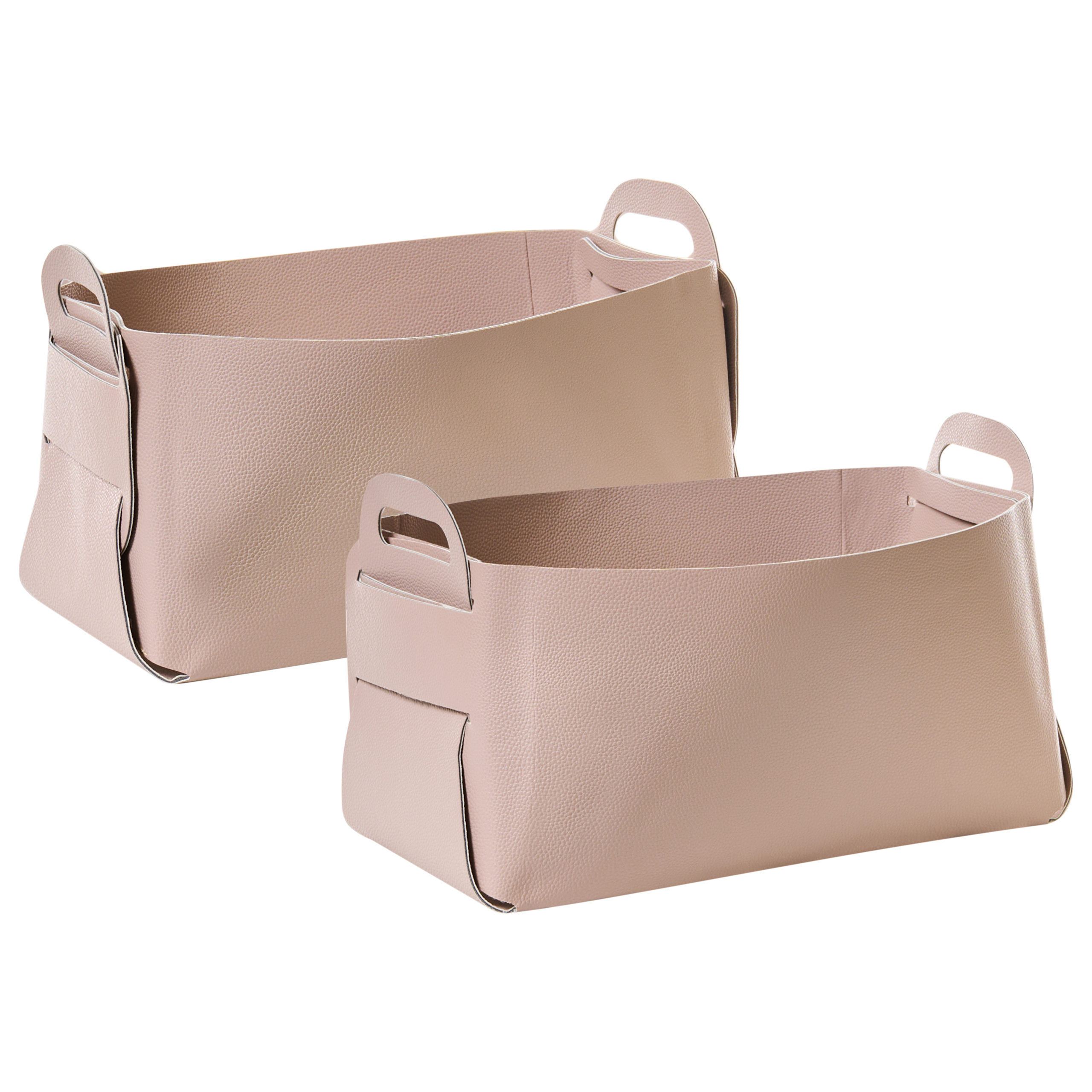 Korisetti 2 kpl NUZI keinonahka Pastellipinkki