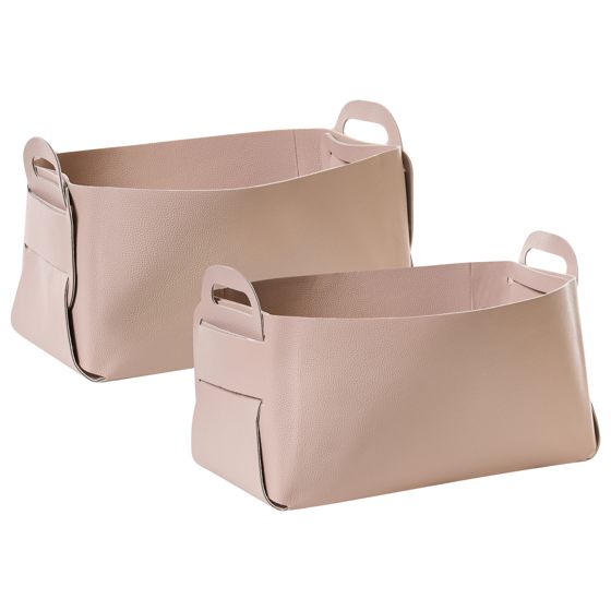 Korisetti 2 kpl NUZI keinonahka Pastellipinkki