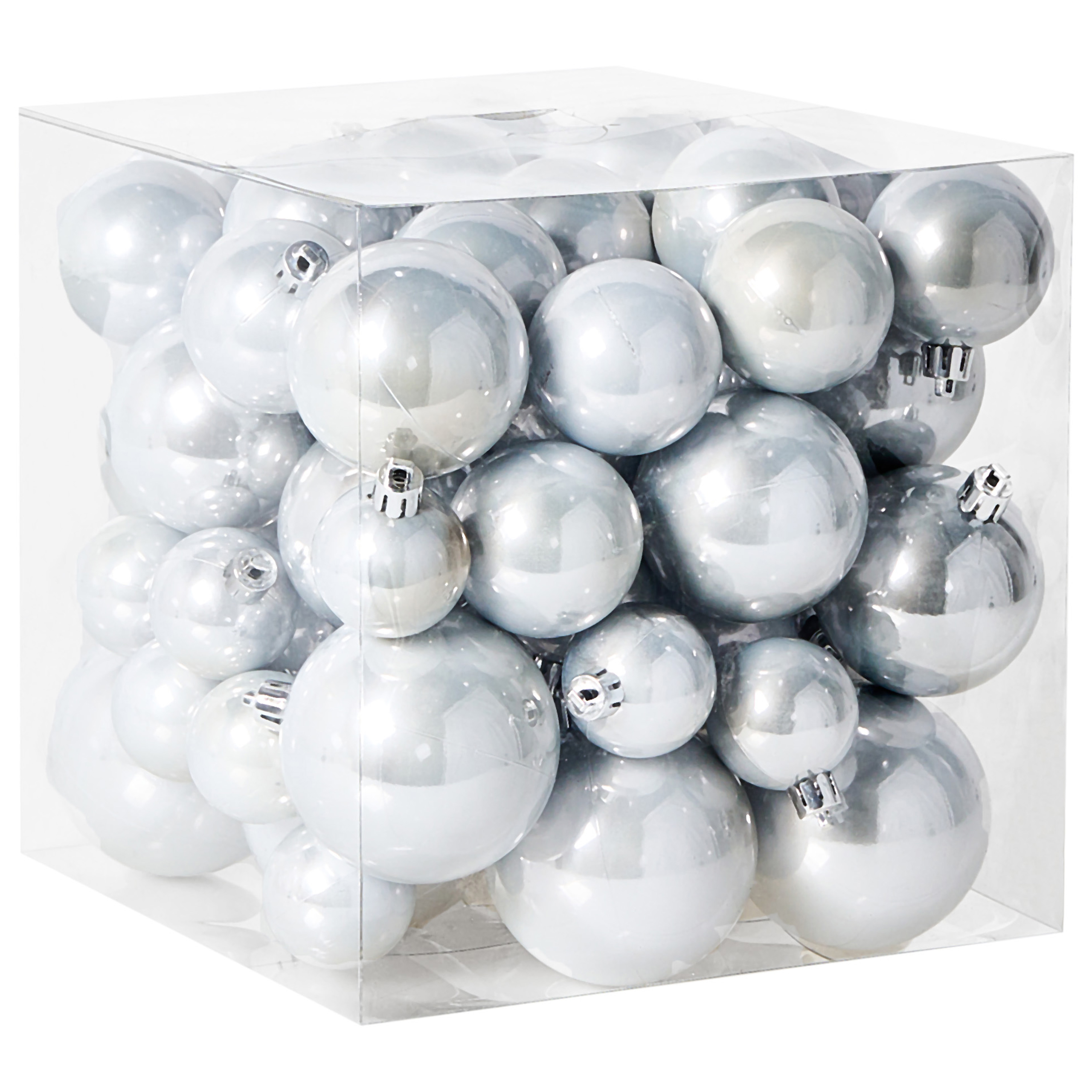 Kuusenkoristesetti 60 kpl TINNSJA Hopea