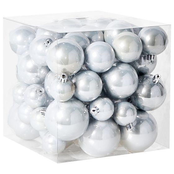 Kuusenkoristesetti 60 kpl TINNSJA Hopea