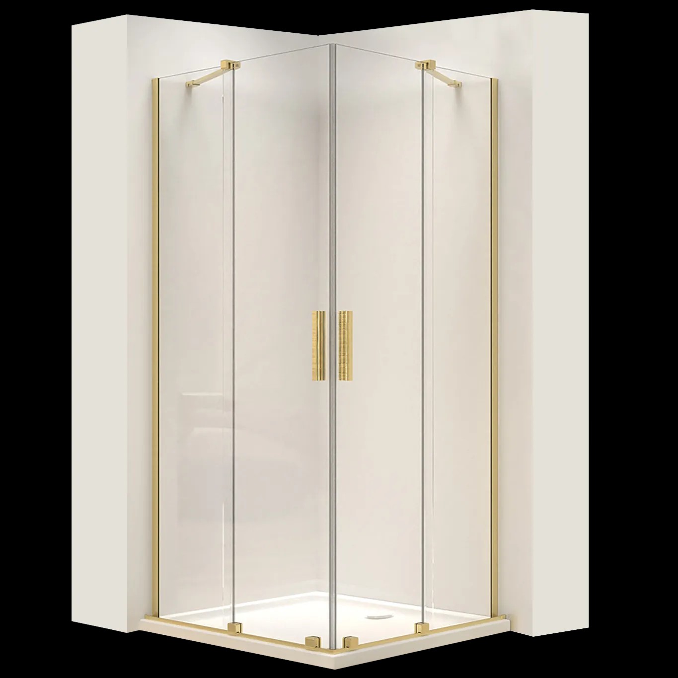 REA Suihkukaappi montana double 80x80 harjattu kulta, 80X80X200CM