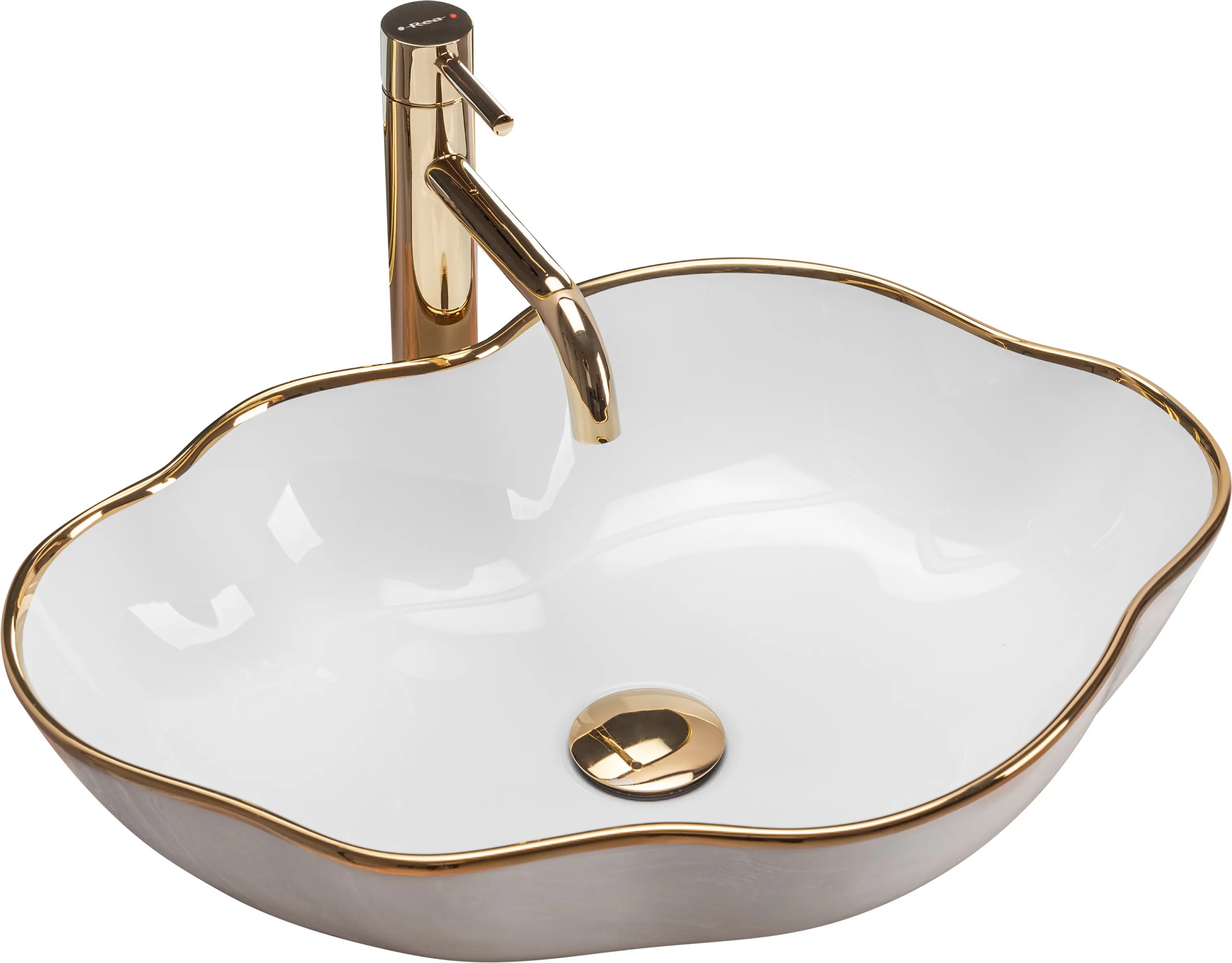 REA Malja-allas PEARL kulta edge, 90X38X13, 5CM