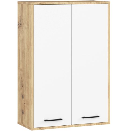 Akord Seinäkaappi 2-ovinen Artisan-tammi/Valkoinen 64x30x94