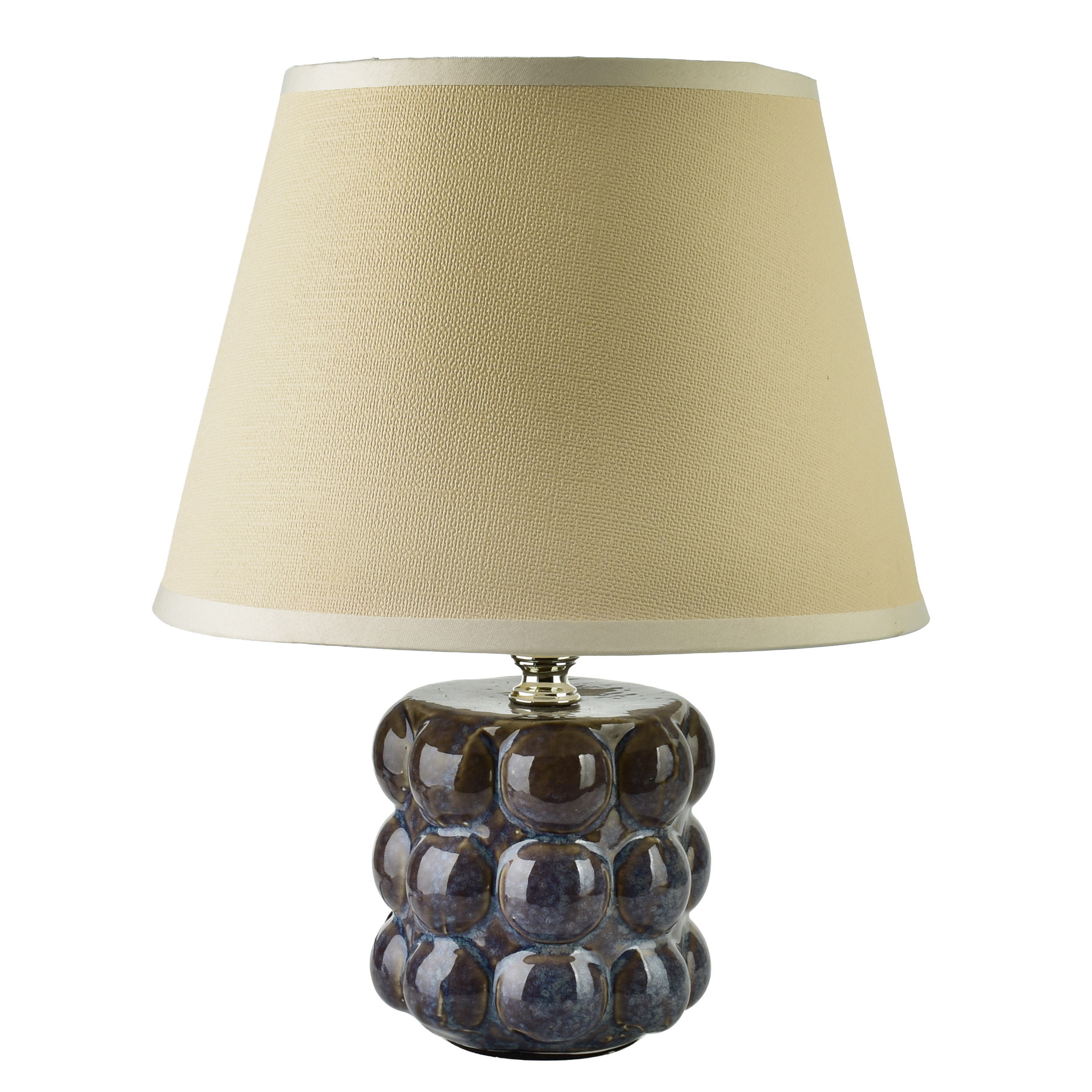 Pöytävalaisin keraaminen MONDEX LETI BUBBLE 9x9x29 cm beige 1 kpl