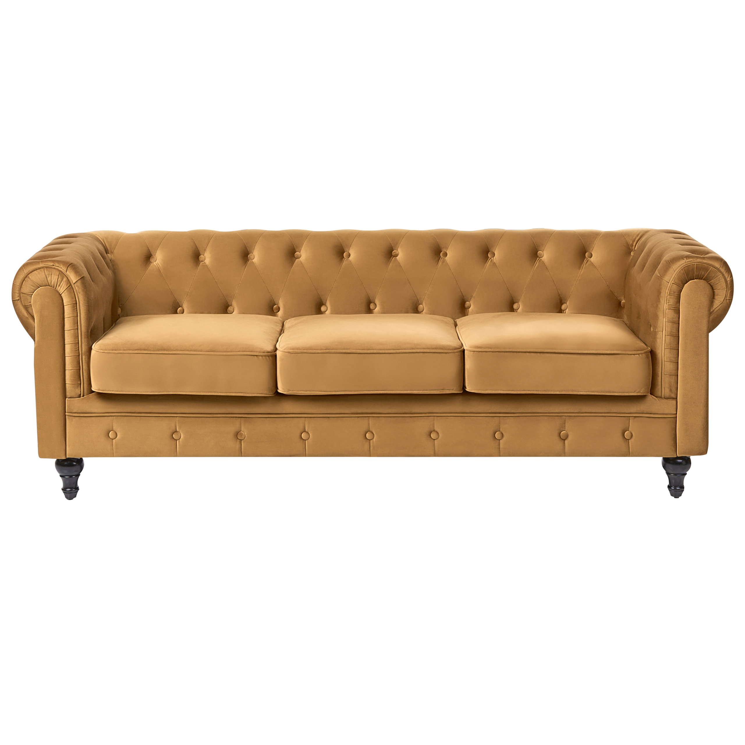 Sohva 3-istuttava CHESTERFIELD Sametti Kulta