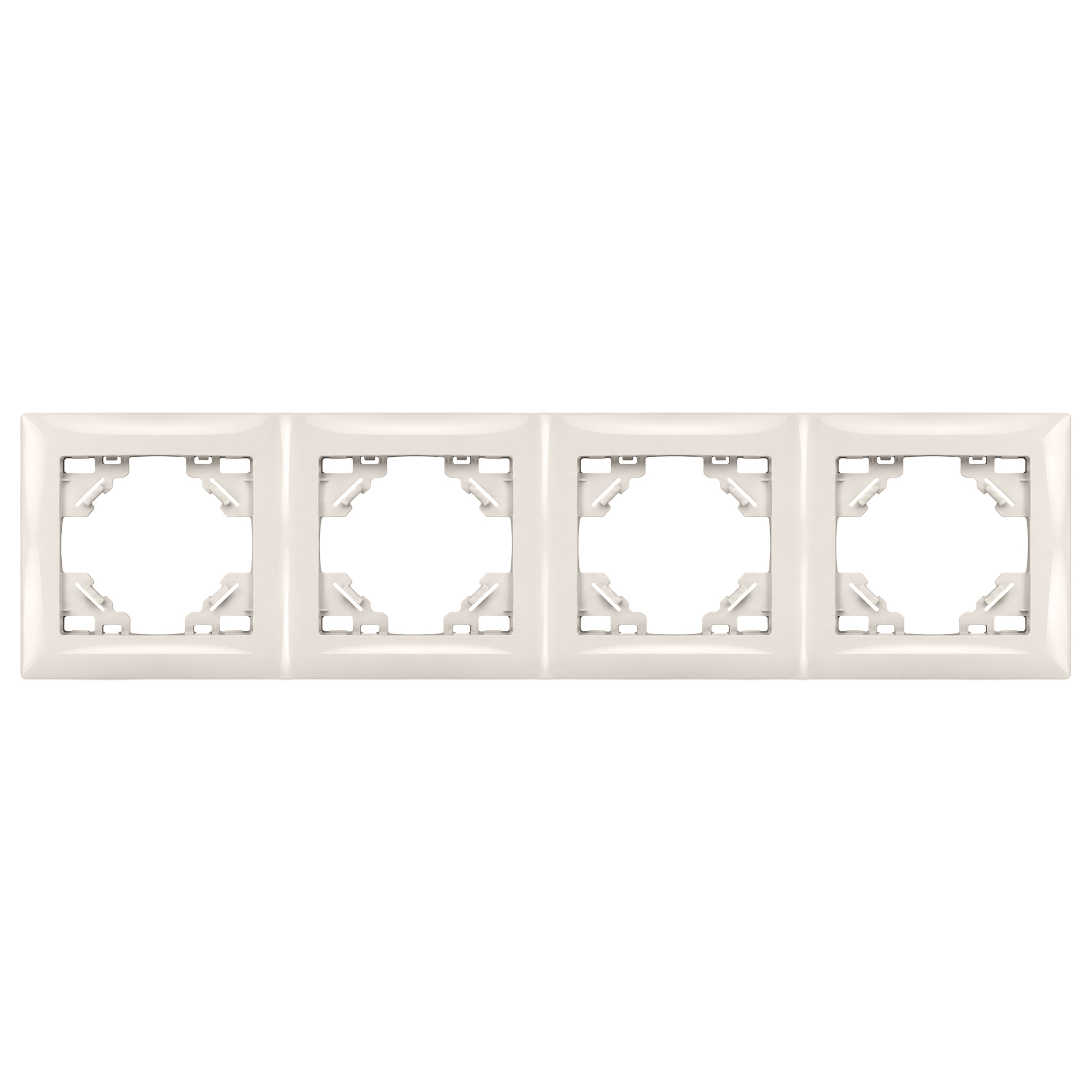Toolight Neliosainen kehys pistorasioille OSTE JNH016-4F Beige 1, 1x29, 7x8, 4cm
