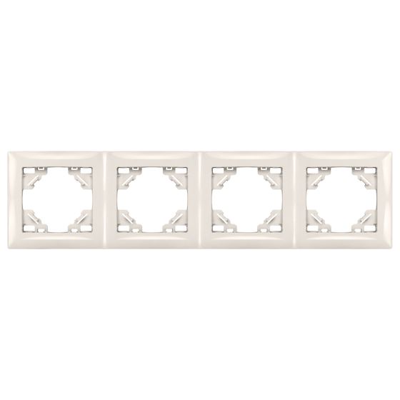 Toolight Neliosainen kehys pistorasioille OSTE JNH016-4F Beige 1, 1x29, 7x8, 4cm