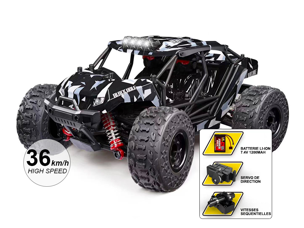 Kauko-ohjattava Auto 36KM/H - Monster Black Malli