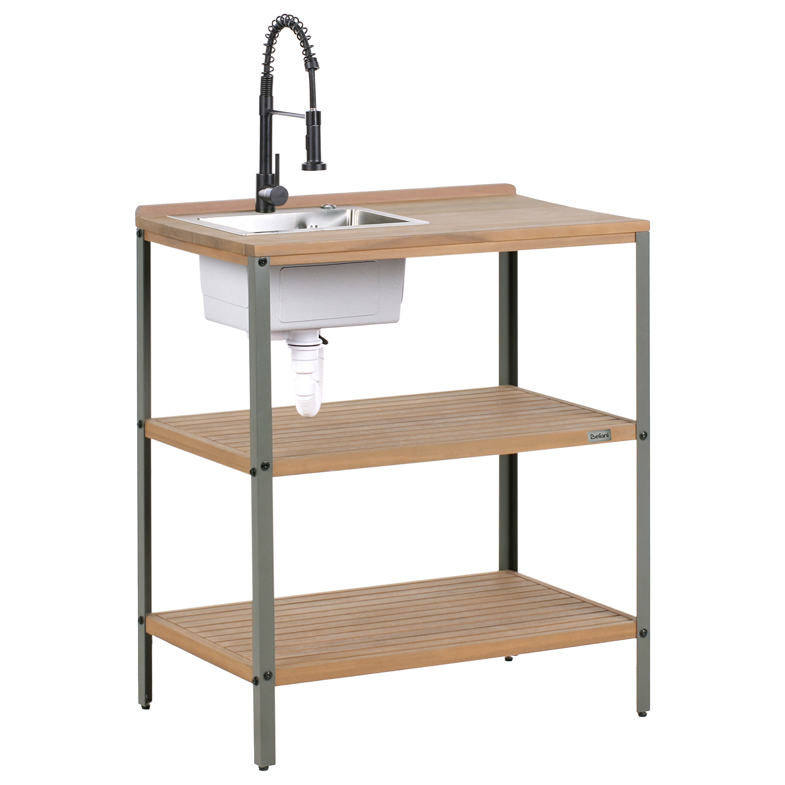 Ulkotiskiallas IVREA sertifioitu akaasia Ruskea/musta