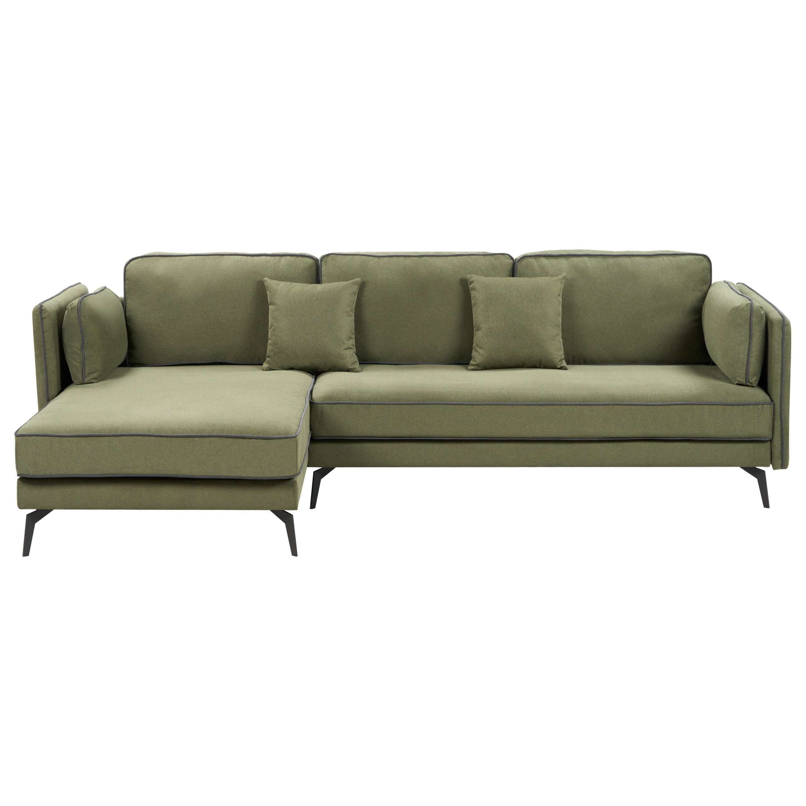 Kulmasohva ALTAN kangas Vihreä 3-istuttava Oikea