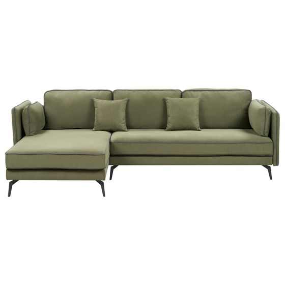 Kulmasohva ALTAN kangas Vihreä 3-istuttava Oikea