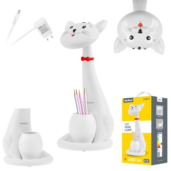 Lasten pöytävalaisin LED CAT 3 väriä säädettävä Rebel