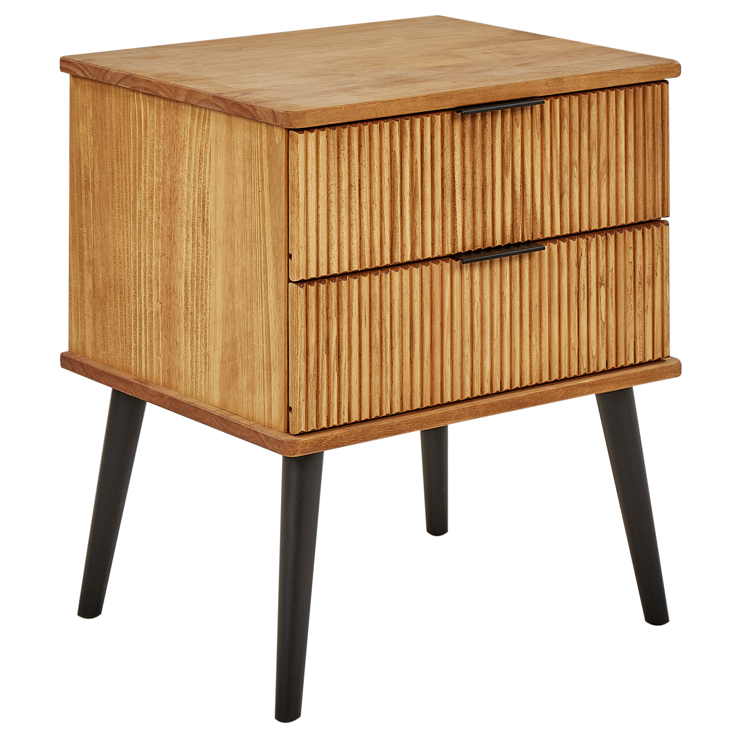 Yöpöytä 2 laatikolla TIMMINS mänty Ruskea