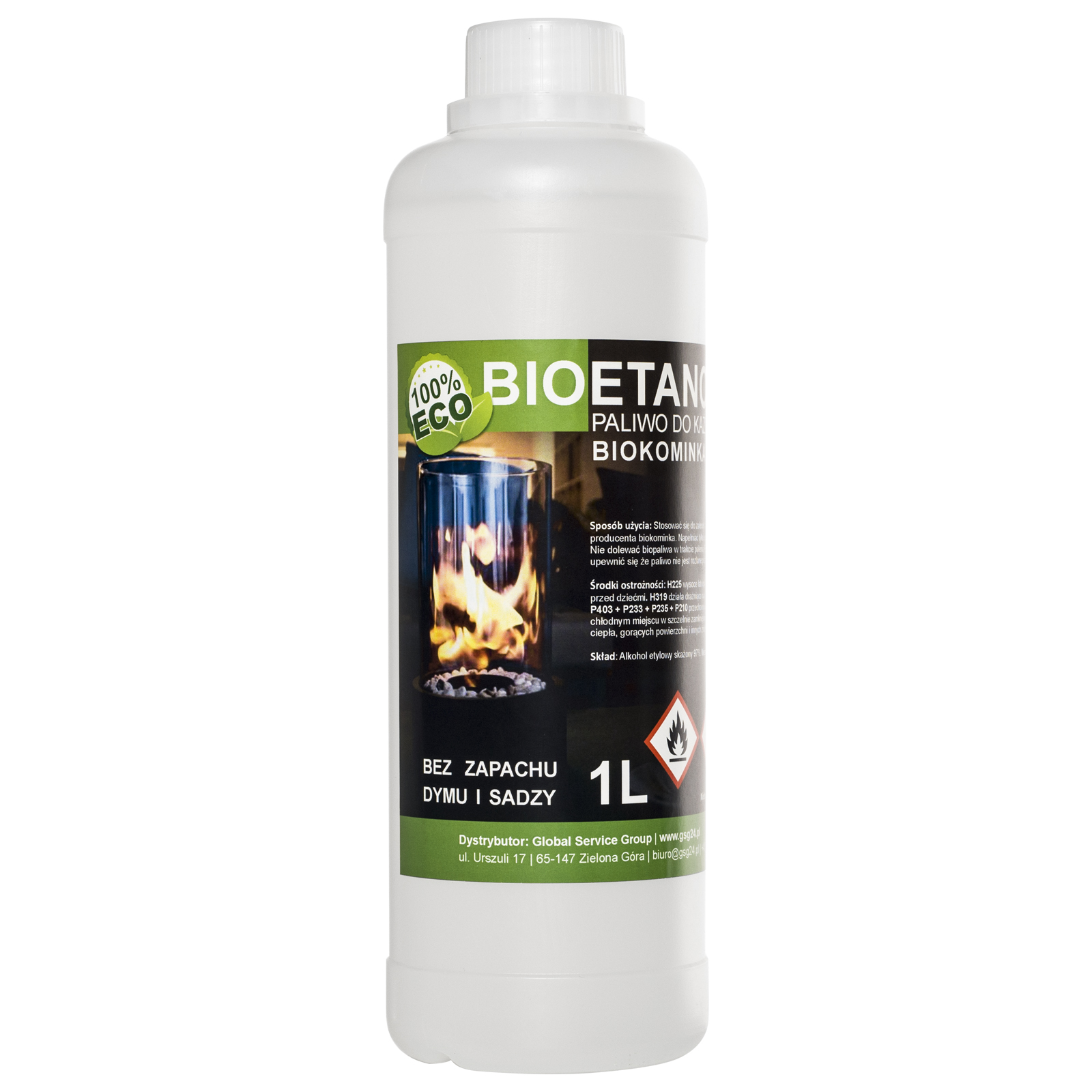 Bioalkoholi bioetanoli BIO-polttoaine biotakalle 1L