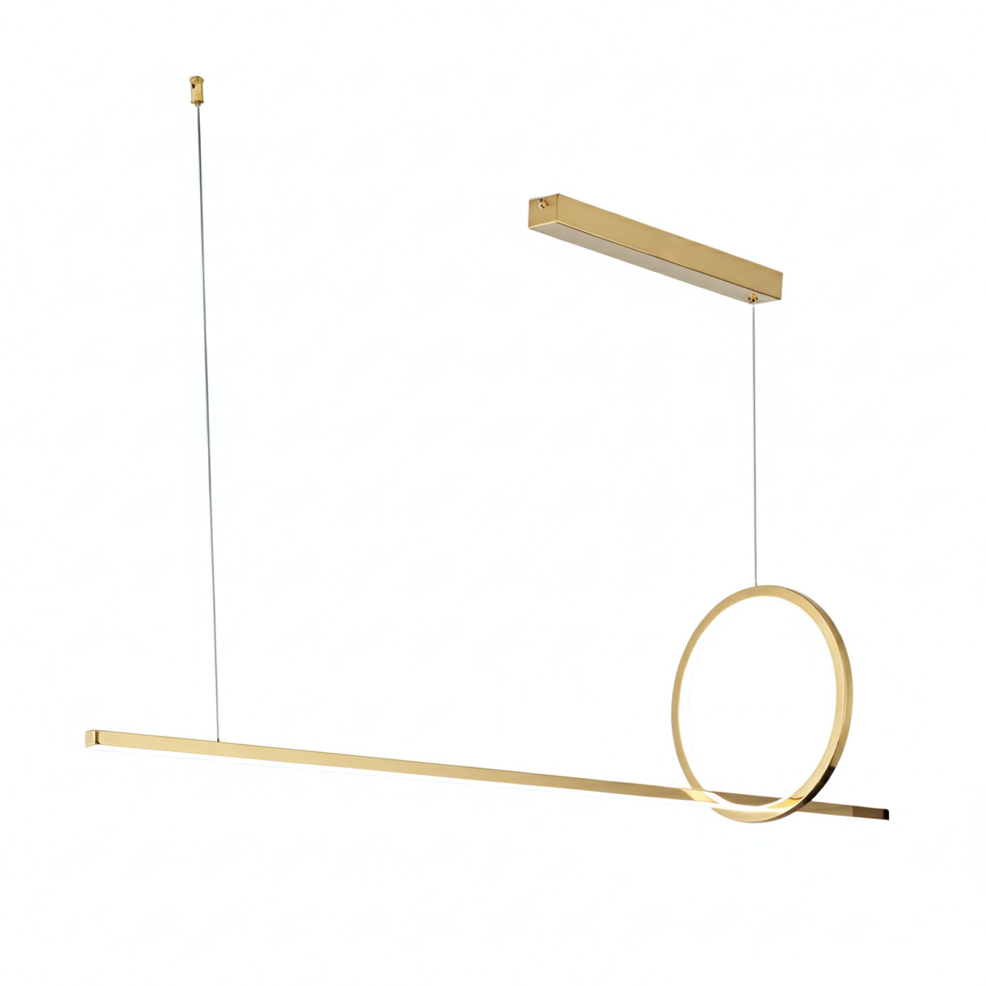 TOOLIGHT riippuvalaisin LHJ111-CP C valkoinen, harjattu kulta, 30,5X30,5X100CM