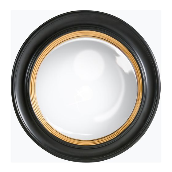 Seinäpeili MALO 66 cm 66 cm Musta