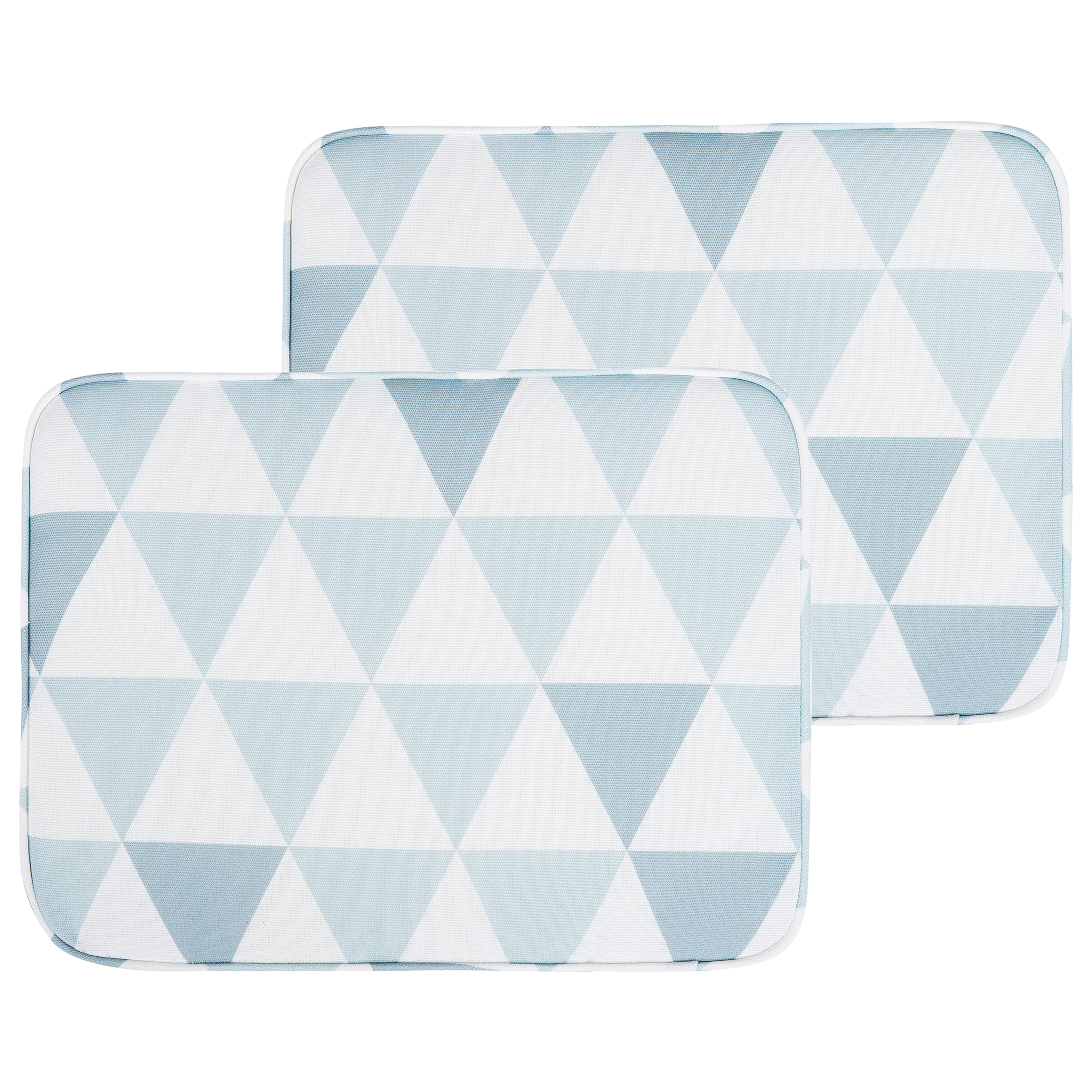 Puutarhatuolien istuintyynysetti 2 kpl FIJI 29 x 38 cm Sininen