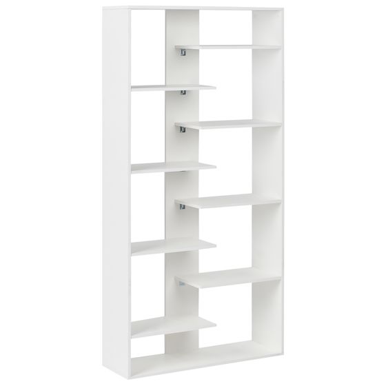 Kirjahylly 8 tasoa FONTAS 180 cm Valkoinen