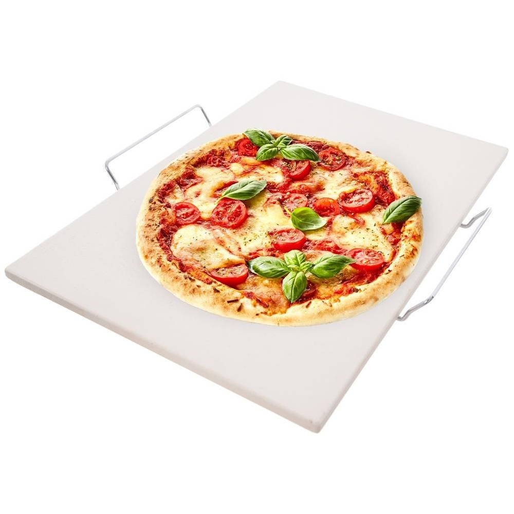 Tulisavinen pizzakivi jalustalla, 2 kpl