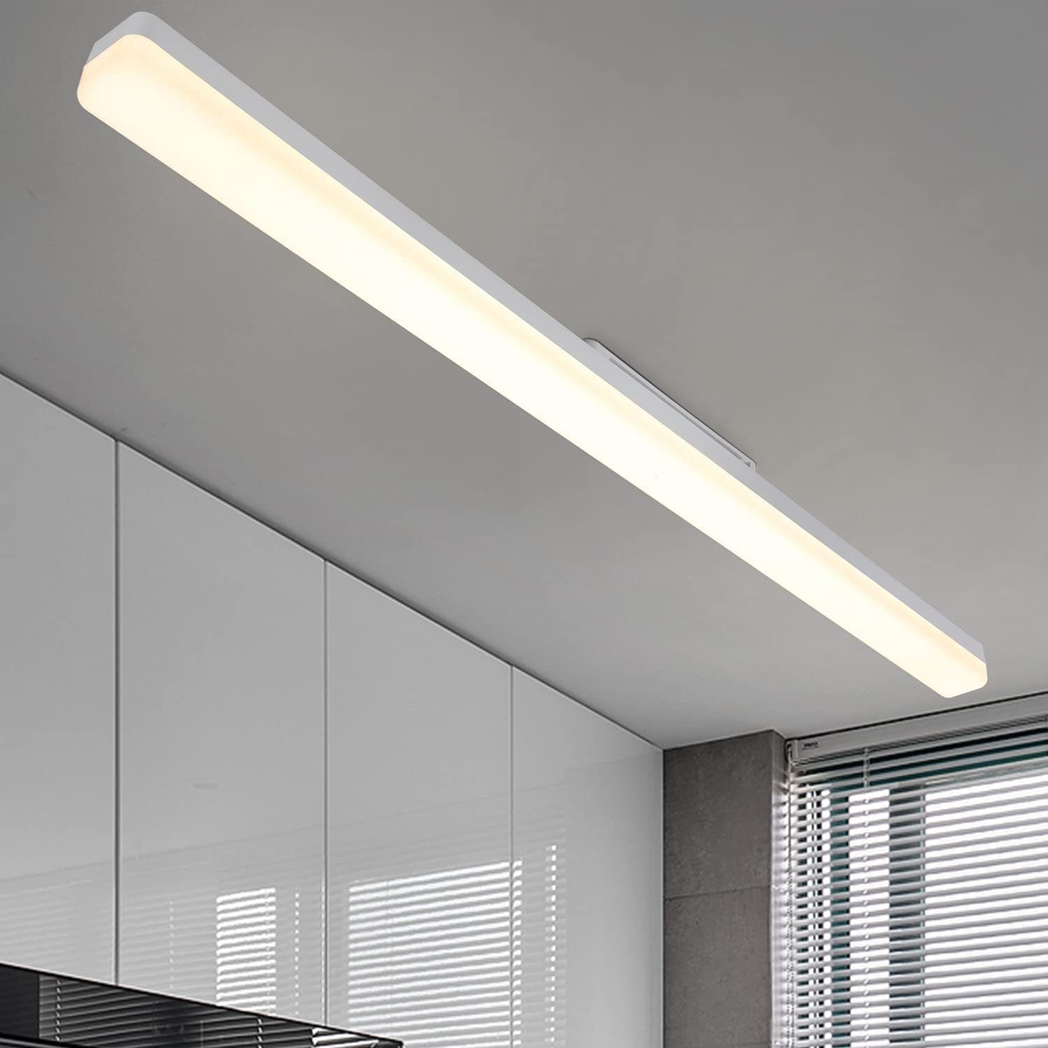ZMH LED-kattovalaisin kaukosäätimellä. Moderni metallinen makuuhuonevalaistus.