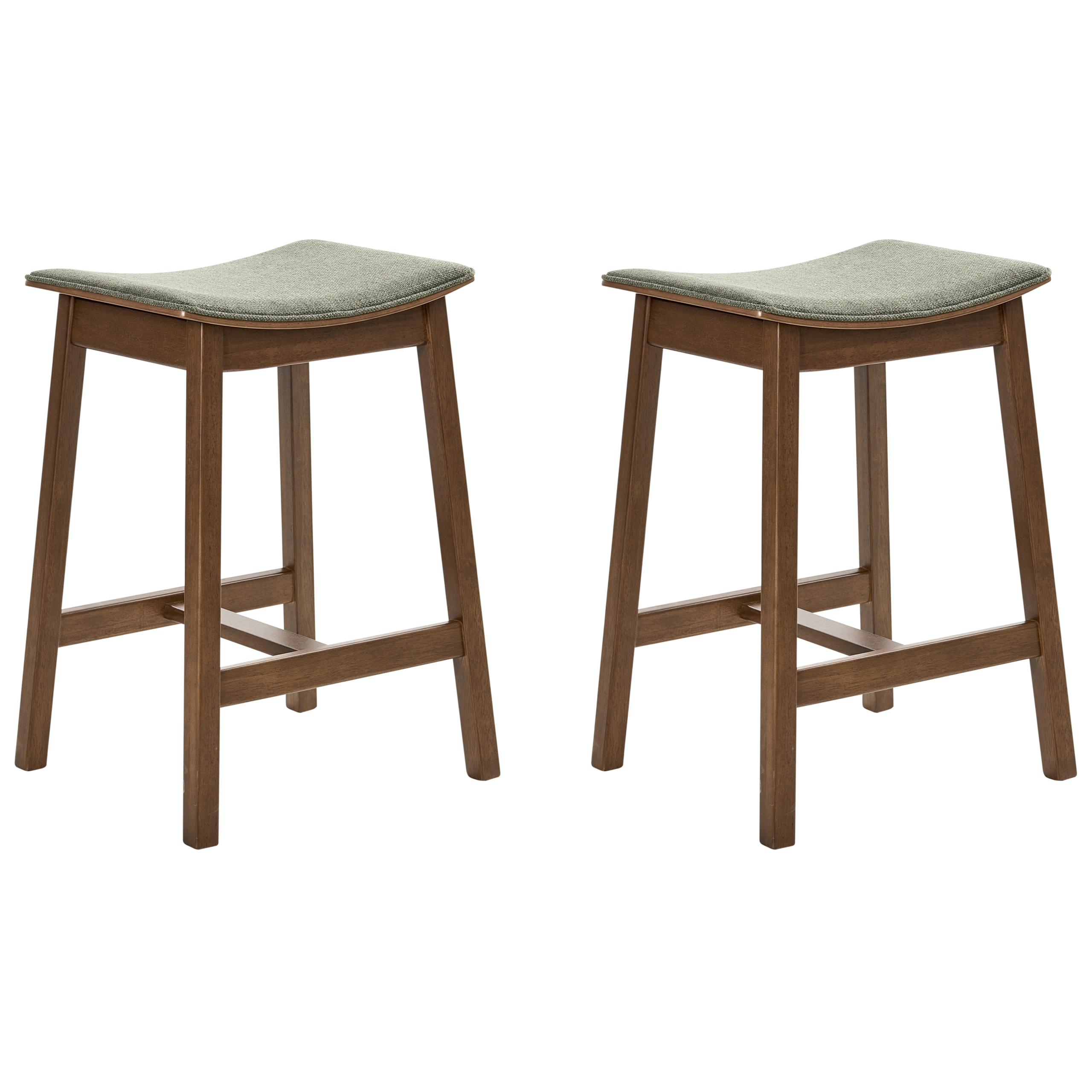 Baarijakkarasetti 2 kpl DIXON puu Tummanruskea/vihreä