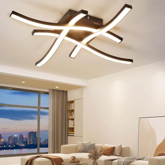 NETTLIFE LED - kattovalaisin, musta, 24W, 3000K, lämmin, valkoinen, moderni, muotoilu