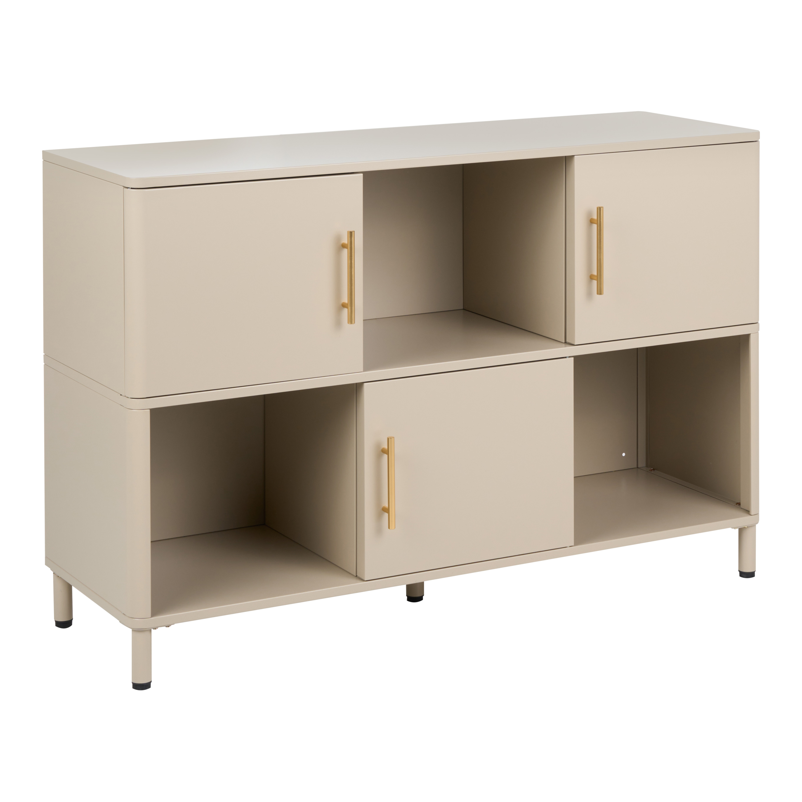 Senkki 3 ovella OMBURA Metalli Beige