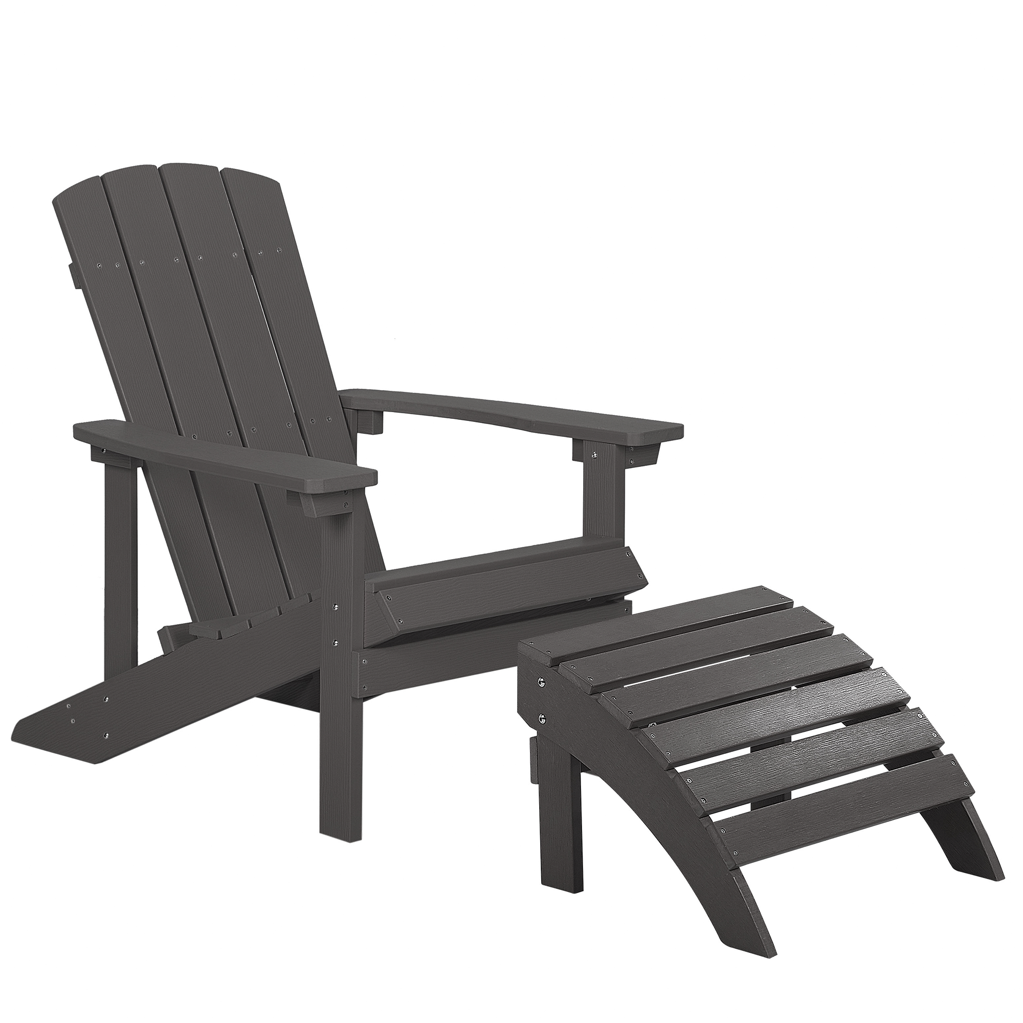 Puutarhatuoli ADIRONDACK rahilla Tummanharmaa