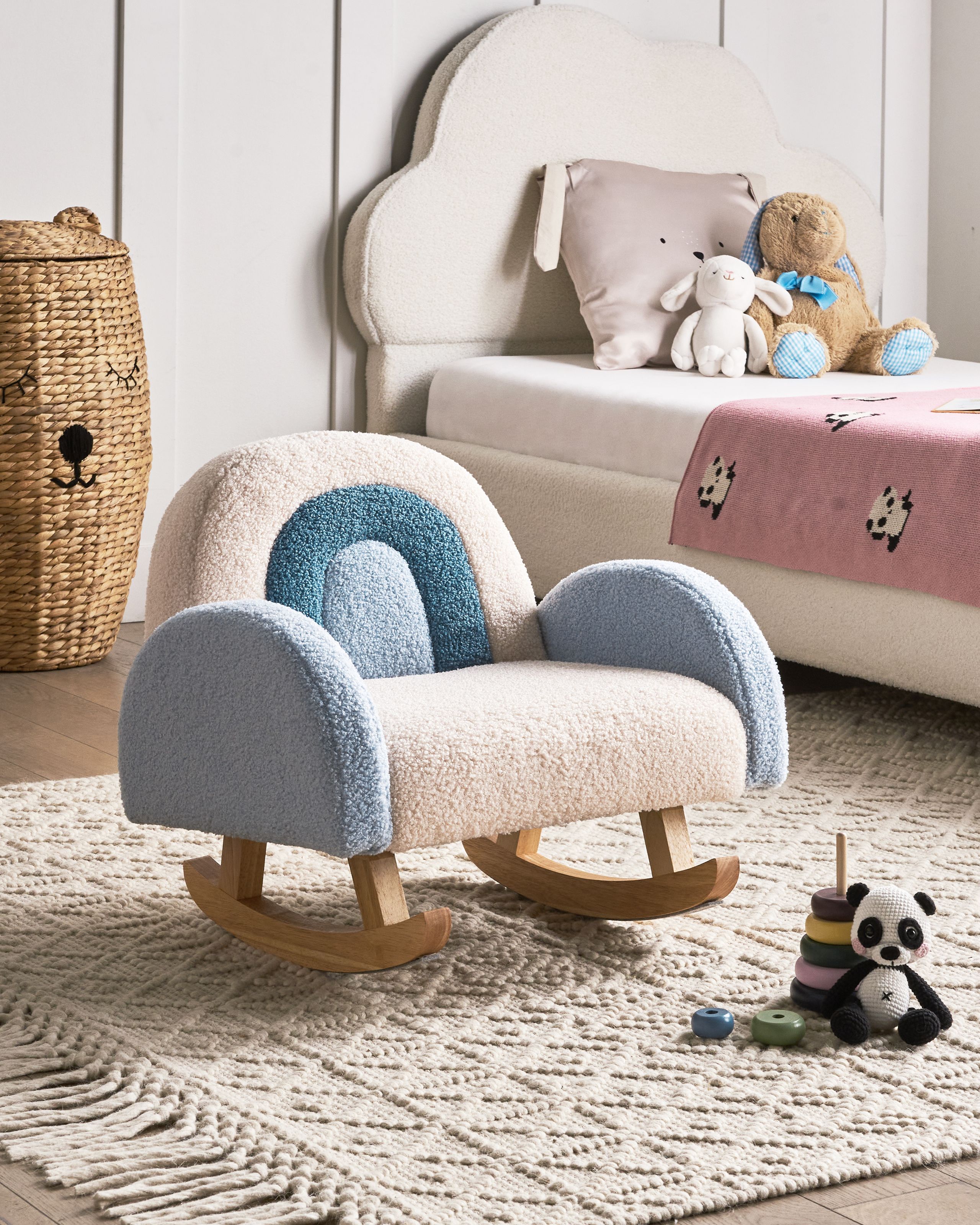 Lasten keinutuoli Sateenkaari OMBO buklee Vaaleansininen