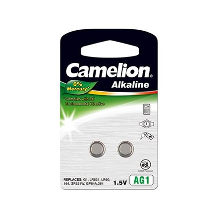 Camelion | AG1/LR60/LR621/364 | Alkalinappiparisto | 2 kpl.