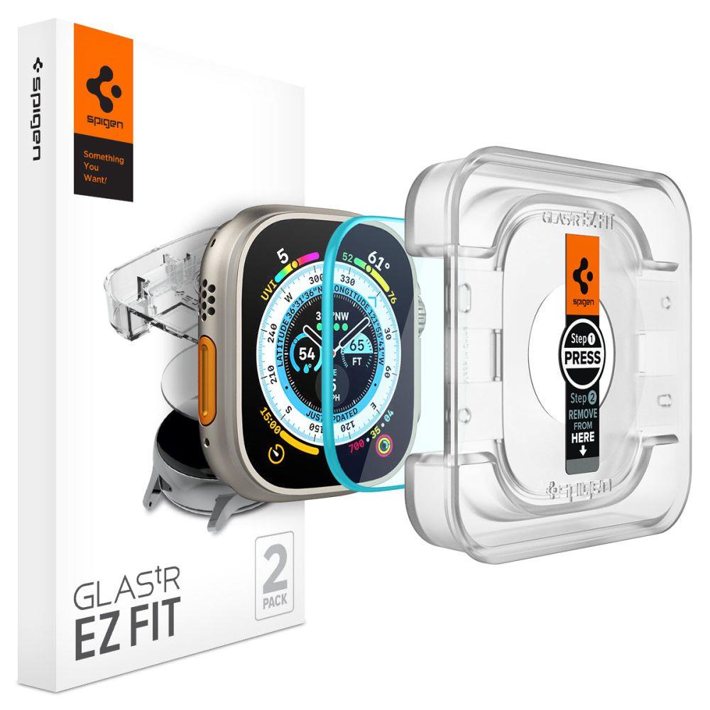 GlastR EZ Fit karkaistu lasi Apple Watch Ultralle 49 mm, 2 kpl
