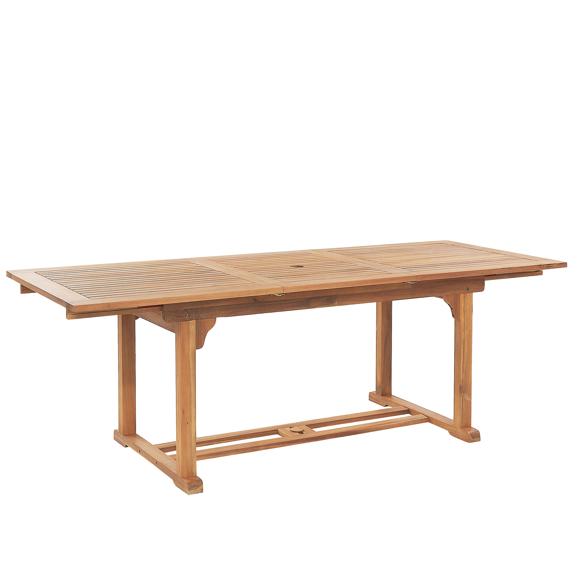 Jatkettava puutarhapöytä JAVA 160/220 cm 90 cm akaasia Vaaleanruskea