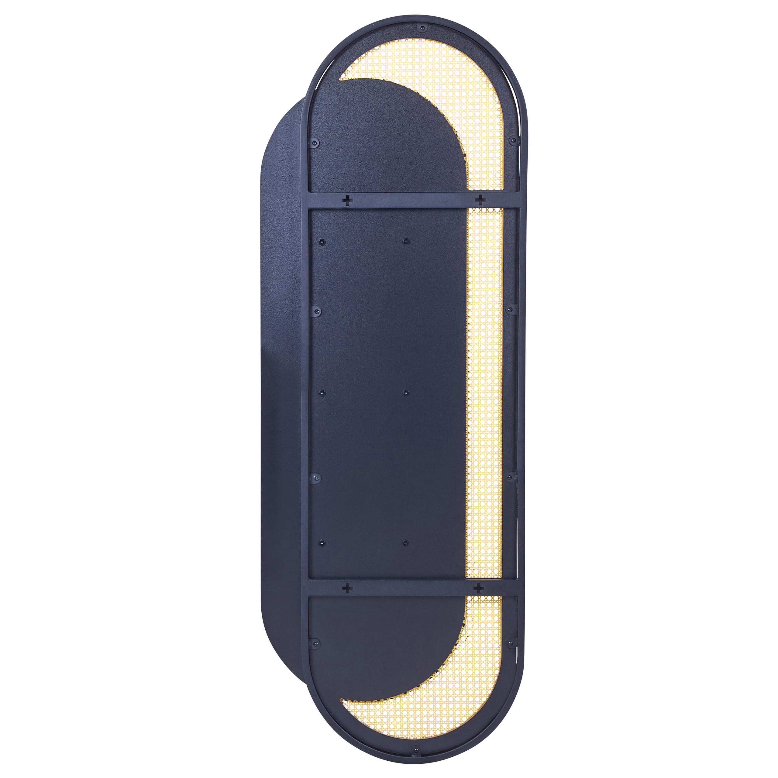 Seinäpeili CREIL 51 cm 143 cm Polyrottinki Luonnonväri