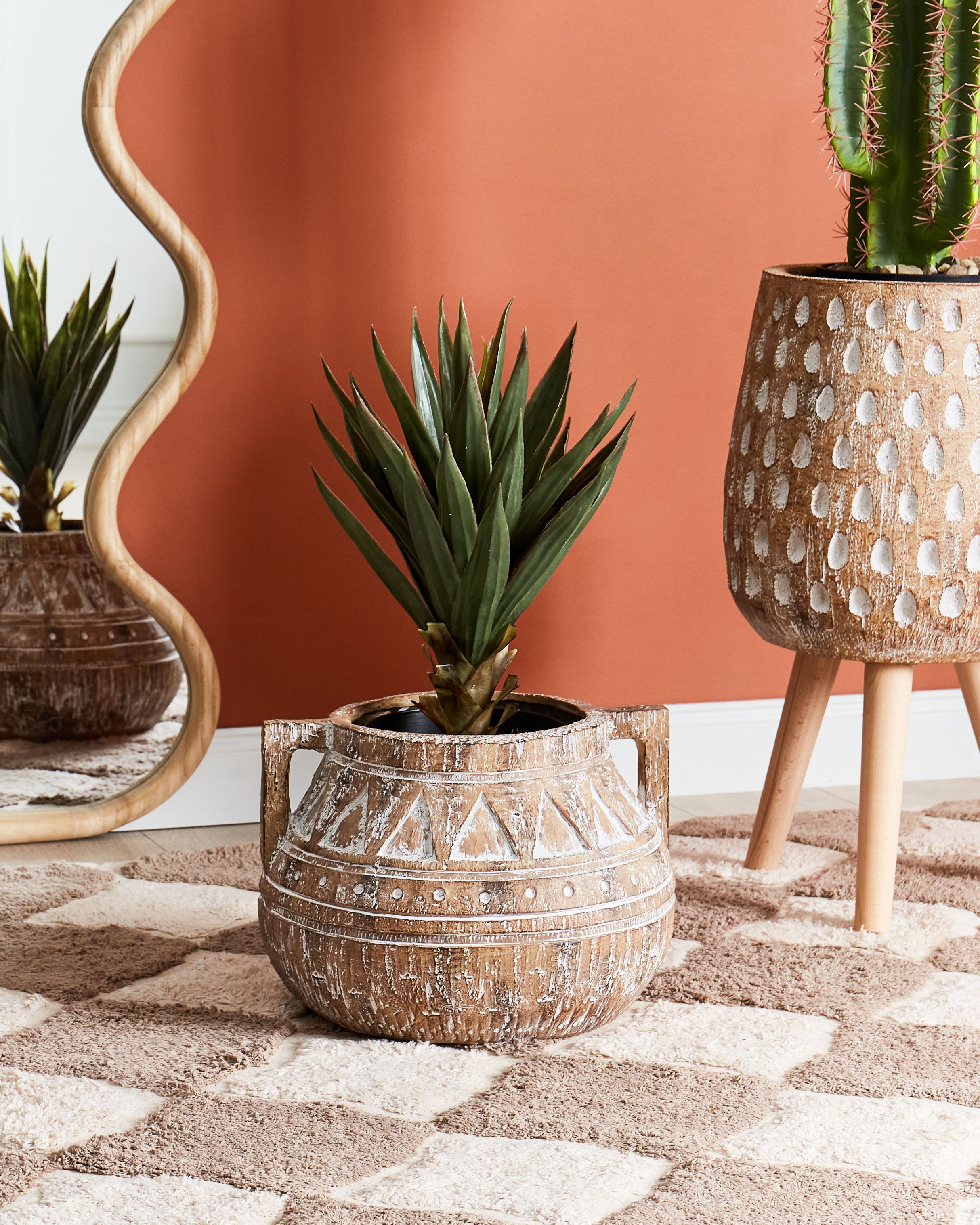 Kukkaruukku VARIEGATUM 27 cm Ruskea