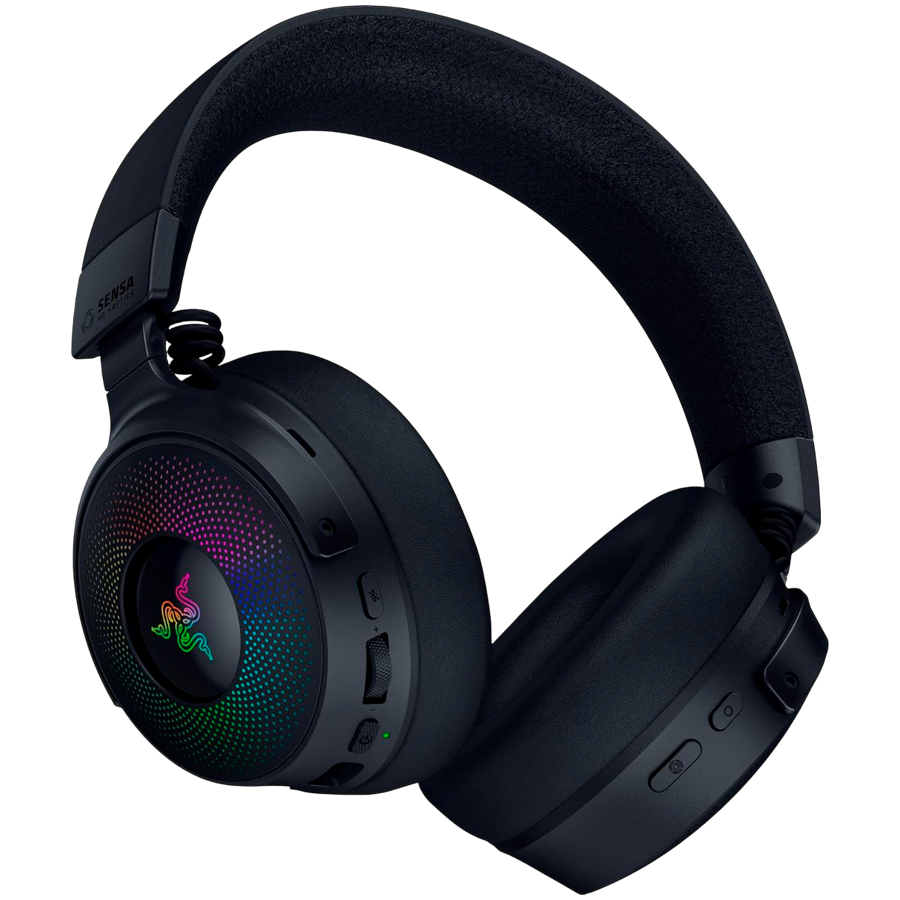 Razer – Kraken V4 Pro pelikuulokkeet, ergonomiset ja mukavat, tarkka äänentoisto pitkäkestoiseen pelaamiseen
