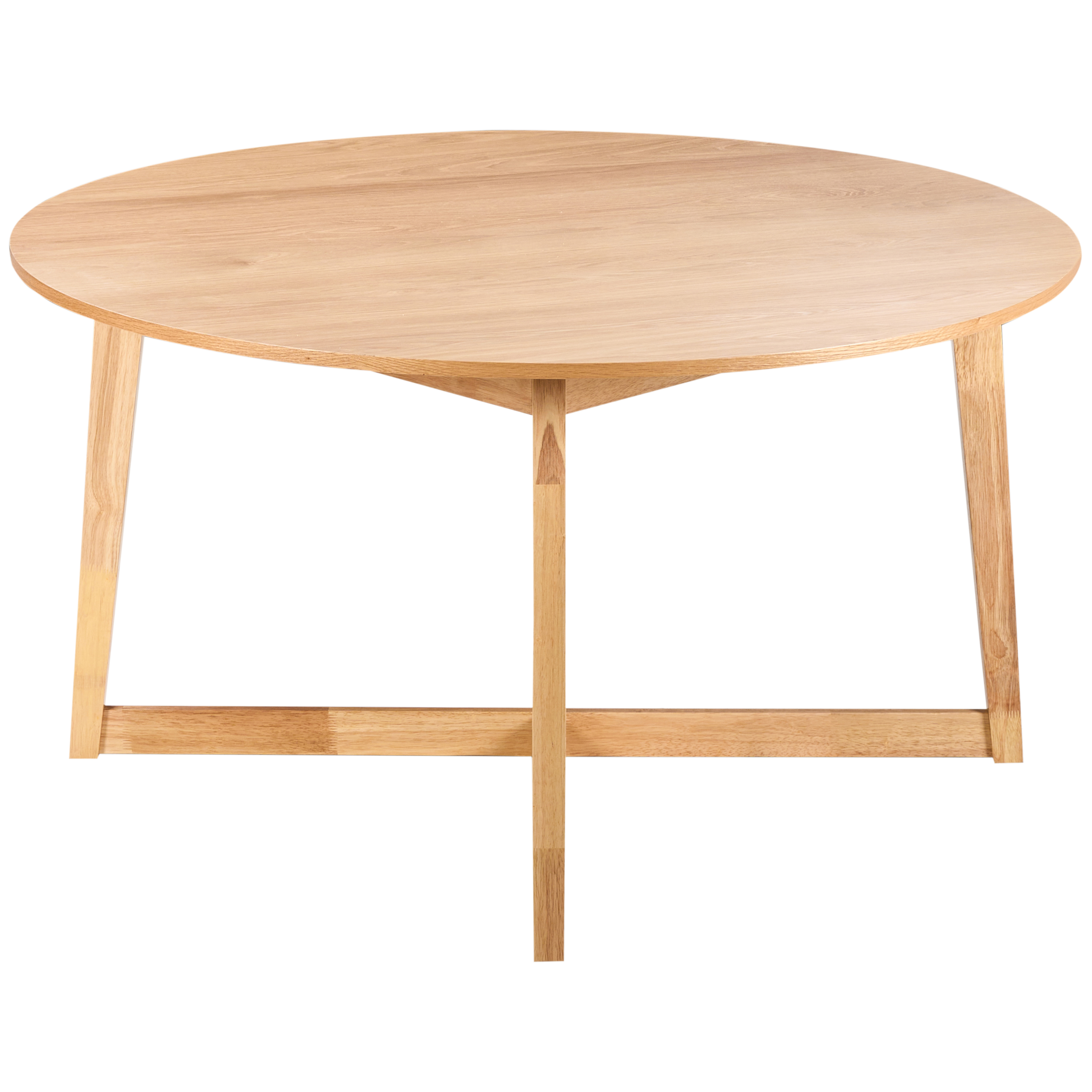 Ruokapöytä WAIPORI Vaalea tammiviilu 140 cm 140 cm