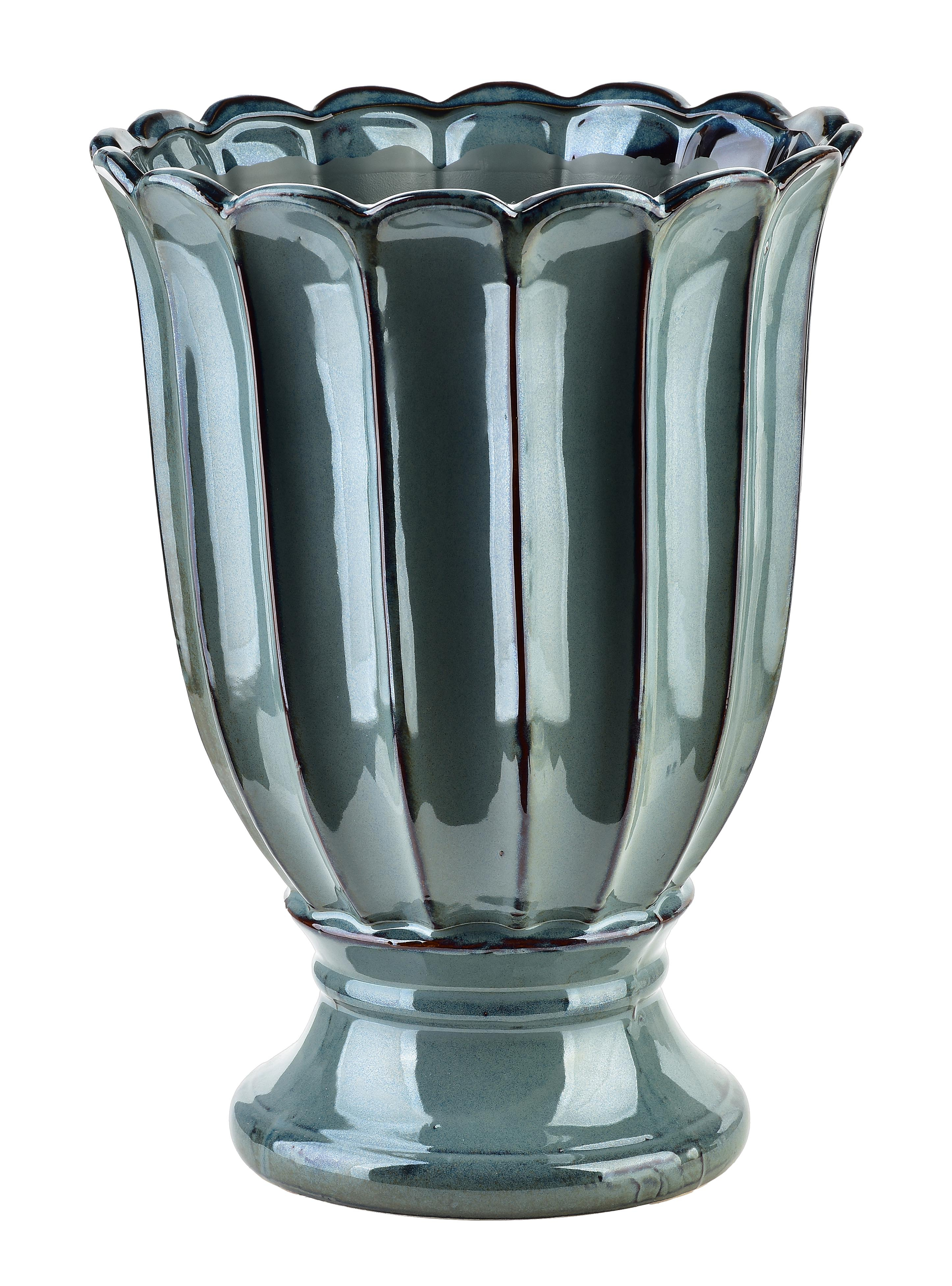 MONDEX keramiikkamaljakko, sininen, XL, 23 x 23 x 32 cm