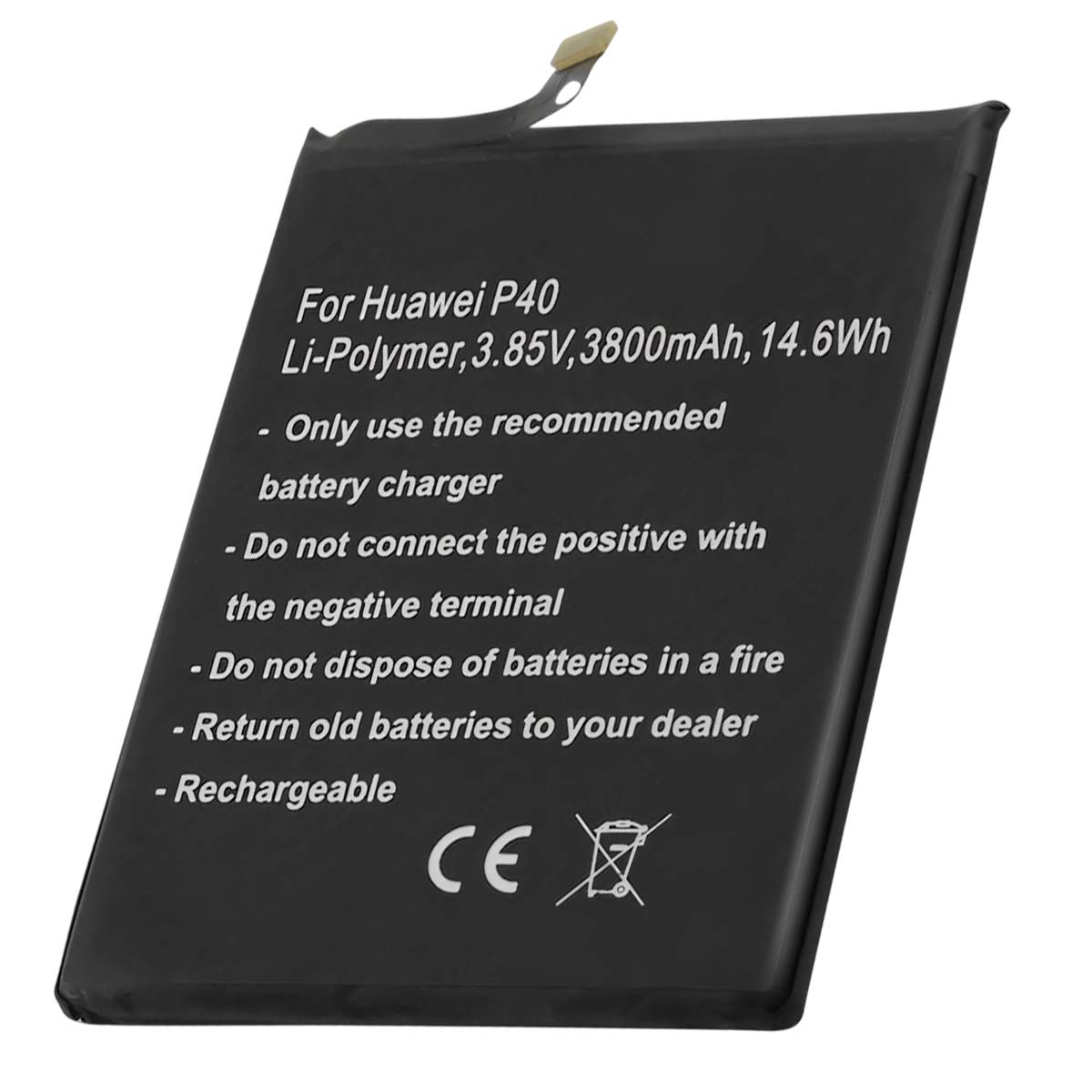 Akku Li-Polymer 3,85V Huawei P40 3800mAh 14,6Wh